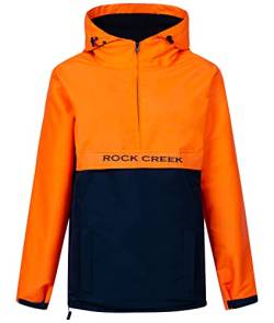 Rock Creek Damen Übergangs Jacke Outdoor Jacke Windbreaker Übergangsjacke Anorak Kapuze Regenjacke Winterjacke Damenjacke Jacket D-477 Orange L von Rock Creek