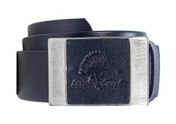 Rock Creek Designer Herren Leder Gürtel Echt Leder Herrengürtel Breit Jeansgürtel Anzuggürtel Büffelleder Accessoires G-011 Blau 120 von Rock Creek