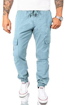 Rock Creek Herren Cargohose Chino Hose Cargo Hosen Pant Freizeithose Cargohosen Jogging Hosen Jeans Outdoorhose Wanderhose Babyblau RC-2082 W38 L32 von Rock Creek