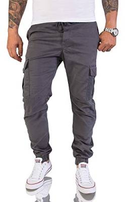 Rock Creek Herren Cargohose Chinohose Outdoor Herrenhose Tapered Jogging Pants Hose mit Taschen Beintaschen Männer H-179 Anthrazit W32 L34 von Rock Creek