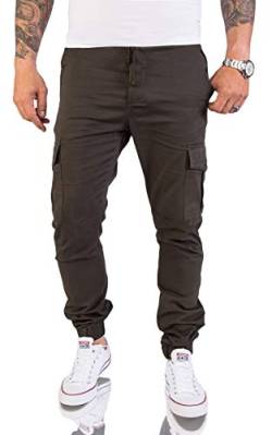 Rock Creek Herren Cargohose Chinohose Outdoor Herrenhose Tapered Jogging Pants Hose mit Taschen Beintaschen Männer H-179 Dunkelgrün W31 L32 von Rock Creek