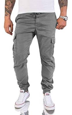 Rock Creek Herren Cargohose Chinohose Outdoor Herrenhose Tapered Jogging Pants Hose mit Taschen Beintaschen Männer H-179 Grau W36 L34 von Rock Creek