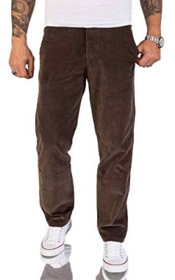 Rock Creek Herren Cord Hose Regular Fit Chino Hose Klassische Hosen Herrenhose Straight Cut Chinos Herren Cordhosen RC-2156 Mocca W29 L30 von Rock Creek