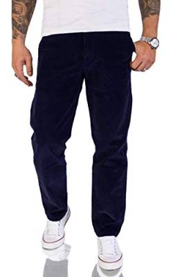 Rock Creek Herren Cord Hose Regular Fit Chino Hose Klassische Hosen Herrenhose Straight Cut Chinos Herren Cordhosen RC-2156 Navy W29 L32 von Rock Creek