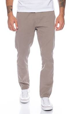 Rock Creek Herren Designer Chino Hose Regular Slim Chinohose, 29W / 30L, Hellgrau von Rock Creek