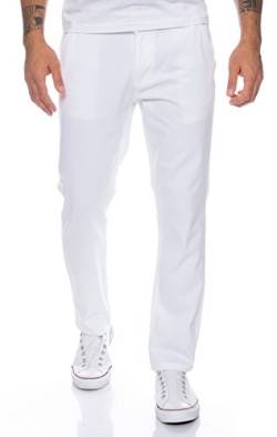 Rock Creek Herren Designer Chino Hose Regular Slim Chinohose RC-390 Weiß W34 L32 von Rock Creek