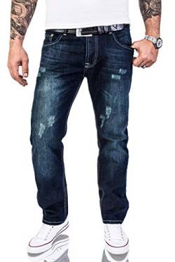 Rock Creek Herren Designer Jeans Verwaschen Used Vintage Look RC-2063 W29 L30 von Rock Creek