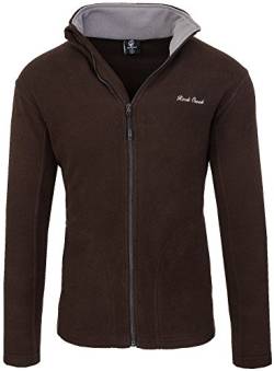 Rock Creek Herren Fleecejacke Sweatjacke Herrenjacke Übergangsjacke H-139 [Brown 3XL] von Rock Creek