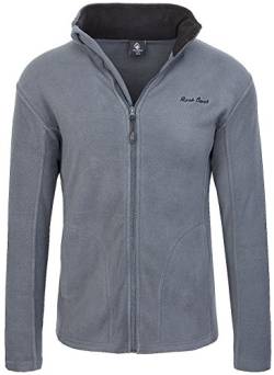 Rock Creek Herren Fleecejacke Sweatjacke Herrenjacke Übergangsjacke H-139 [Lightgrey L] von Rock Creek