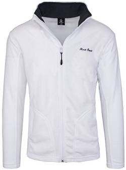 Rock Creek Herren Fleecejacke Sweatjacke Herrenjacke Übergangsjacke H-139 [White XXL] von Rock Creek