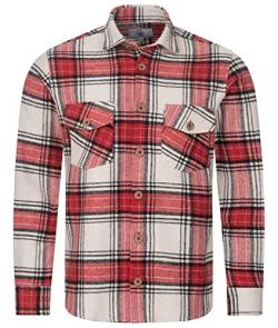 Rock Creek Herren Hemd Kariertes Flanellhemd Karohemd Herrenhemd Flanell Hemden Holzfällerhemd Übergangsjacke Langarm Kariert Winter H-325 Grau L von Rock Creek