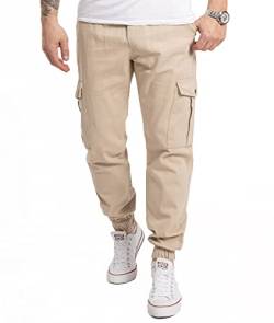 Rock Creek Herren Hose Cargohose Tapered Fit Chino Hose Cargo Hose Jogging Casual Pant Männerhose Freizeithose Hosen Herrenhose RC-2356 Beige W31 L32 von Rock Creek