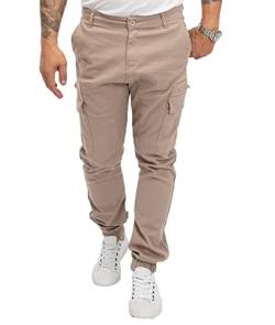 Rock Creek Herren Hose Cargohose Tapered Fit Chino Hose Cargo Hose Jogging Casual Pants Männerhose Freizeithose Hosen Herrenhose RC-2189 Beige W29 L30 von Rock Creek