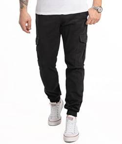 Rock Creek Herren Hose Cargohose Tapered Fit Chino Hose Cargo Hose Jogging Pants Männerhose Freizeithose Hosen Herrenhose RC-2356 Schwarz W29 L30 von Rock Creek