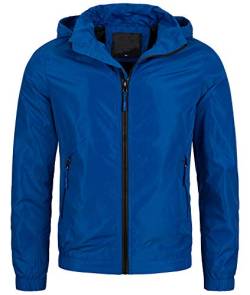 Rock Creek Herren Jacke Windbreaker Leichte Jacke Herren Regenjacke Übergangsjacke Kapuze Outdoorjacke Herrenjacken Sport Jacke H-235 Blau S von Rock Creek