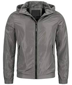 Rock Creek Herren Jacke Windbreaker Leichte Jacke Herren Regenjacke Übergangsjacke Kapuze Outdoorjacke Herrenjacken Sport Jacke H-235 Grau M von Rock Creek