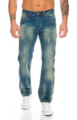 Rock Creek Herren Jeans Blau RC-2103A [W30 L34] von Rock Creek