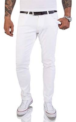 Rock Creek Herren Jeans Hose Weiß Slim Fit Stretch Jeans Herrenjeans Herrenhose Denim Stonewashed Weisse Herren Jeans RC-2155 Snow White W32 L36 von Rock Creek