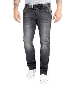 Rock Creek Herren Jeans Regular Fit Stretch Jeans Männerhose Herrenjeans Denim Hosen Herrenhose Straight Cut Stonewashed RC-2158 Grau W29 L30 von Rock Creek