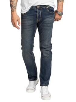 Rock Creek Herren Jeans Regular Fit Stretch Jeans Männerhose Herrenjeans Denim Hosen Herrenhose Straight Cut Stonewashed RC-2400 Dunkelblau W29 L32 von Rock Creek