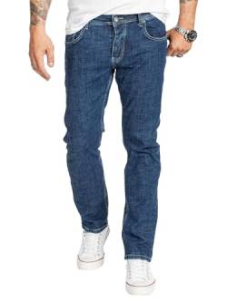 Rock Creek Herren Jeans Regular Fit Stretch Jeans Männerhose Herrenjeans Denim Hosen Herrenhose Straight Cut Stonewashed RC-2407 Blau W29 L30 von Rock Creek