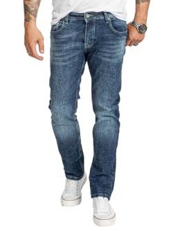 Rock Creek Herren Jeans Regular Fit Stretch Jeans Männerhose Herrenjeans Denim Hosen Herrenhose Straight Cut Stonewashed RC-2408 Blau W29 L30 von Rock Creek