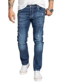 Rock Creek Herren Jeans Regular Fit Stretch Jeans Männerhose Herrenjeans Denim Hosen Herrenhose Straight Cut Stonewashed RC-2410 Blau W29 L32 von Rock Creek