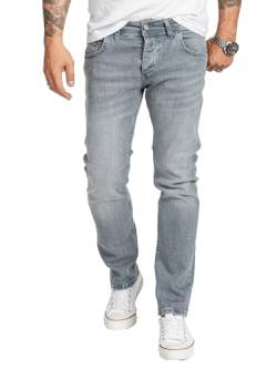 Rock Creek Herren Jeans Regular Fit Stretch Jeans Männerhose Herrenjeans Denim Hosen Herrenhose Straight Cut Stonewashed RC-2412 Hellgrau W33 L34 von Rock Creek