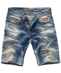 Rock Creek Herren Jeans Shorts Bermuda Hose Denim Sommer Short Blau Herrenshorts Jeansshorts H-117 [ 5503 Blau W30 ] von Rock Creek
