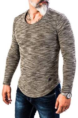 Rock Creek Herren Longsleeve Shirt Langarm Hoodie Sweatshirt Kapuzenpullover Langarmshirt Herrenpulli Street Style H-144 Olive XXL von Rock Creek