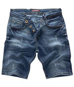 Rock Creek Herren Shorts Jeansshorts Denim Stretch Sommer Shorts Regular Slim [RC-2125 - Dark Blue W29] von Rock Creek