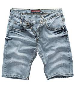 Rock Creek Herren Shorts Jeansshorts Denim Stretch Sommer Shorts Regular Slim [RC-2136 - Snow Blue - W29] von Rock Creek