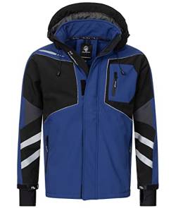 Rock Creek Herren Softshell Jacke Outdoor Jacke Windbreaker Übergangsjacke Anorak Kapuze Regenjacke Winterjacke Herrenjacke Jacket H-287 Royalblau L von Rock Creek