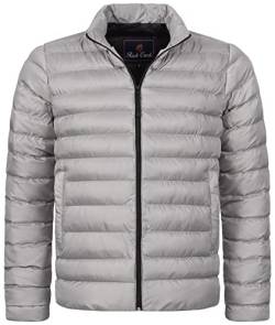 Rock Creek Herren Steppjacke Übergangsjacke Leicht Herrenjacke Männer Jacken Stepp Jacken mit Kapuze Daunenjacke Thremojacke H-320 Grau 3XL von Rock Creek