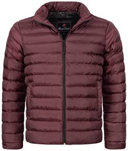 Rock Creek Herren Steppjacke Übergangsjacke Leicht Herrenjacke Männer Jacken Stepp Jacken mit Kapuze Daunenjacke Thremojacke H-320 Weinrot 2XL von Rock Creek