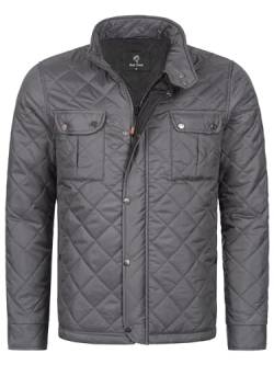 Rock Creek Herren Steppjacke Übergangsjacke Leicht Herrenjacke Männer Jacken Stepp Jacken mit Kapuze Daunenjacke Thremojacke H-347 Dunkelgrau M von Rock Creek