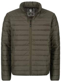 Rock Creek Herren Steppjacke Übergangsjacke Leicht Herrenjacke Männer Jacken Stepp Jacken mit Kapuze Daunenjacke Thremojacke H-353 Dunkelgrün M von Rock Creek