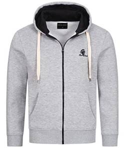 Rock Creek Herren Sweatjacke Hoodie Kapuzenjacke Kapuzenpullover Herren Reißverschluss Pullover Übergangsjacke Fleecejacke Herrenjacke H-244 Grau S von Rock Creek