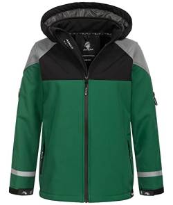 Rock Creek Kinder Softshell Jacke Outdoor Jacke Windbreaker Übergangsjacke Anorak Kapuze Regenjacke Winterjacke Jungen Jacke Jacket KJ-101 Grau 134 von Rock Creek