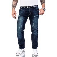 Rock Creek Straight-Jeans Herren Jeans Stonewashed Blau RC-2063 von Rock Creek