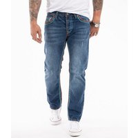 Rock Creek Straight-Jeans Herren Jeans dicke Nähte RC-2270 von Rock Creek