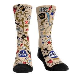 Looney Tunes Premium Cartoon Socken, Wile E. Coyote & Road Runner - Charakter Kaboom!, Large von Rock 'Em