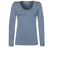 Rock Experience Women's Chandler 2.0 LS T-Shirt, China Blue Melange, Large von Rock Experience