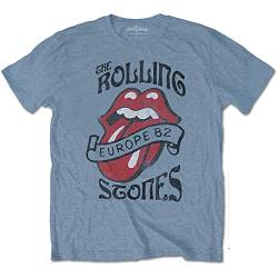 The Rolling Stones Europe '82 Tour offiziell Männer T-Shirt Herren (X-Large) von Rock Off Trade