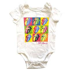 Babygrow The Rolling Stones Tongues offiziell Jungs T-Shirt Kinder 0-3 Jahre von Rock Off
