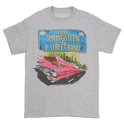 Bruce Springsteen T-Shirt Cadillac Pink Gr. XL, grau von Rock Off