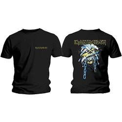 Iron Maiden Powerslave Head & Logo offiziell Männer T-Shirt Herren (XX-Large) von Rock Off