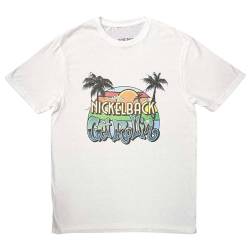 Nickelback "Get Rollin' Sunset" Unisex-T-Shirt, kurzärmelig, Weiß, weiß, XL von Rock Off