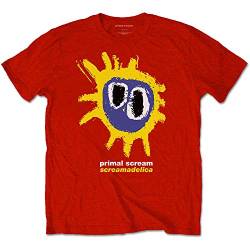 Primal Scream Screamadelica Red offiziell Männer T-Shirt Herren (Medium) von Rock Off