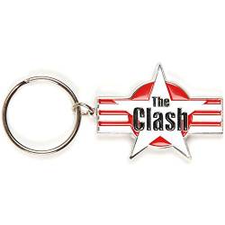 Rock Off Portachiavi-The Clash Schlüsselanhänger [Import], rot, 5x4cm von Rock Off